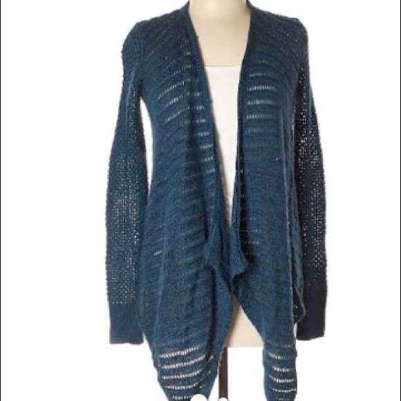 American Eagle beautiful teal cozy cardigan medium - Picture 6 of 8